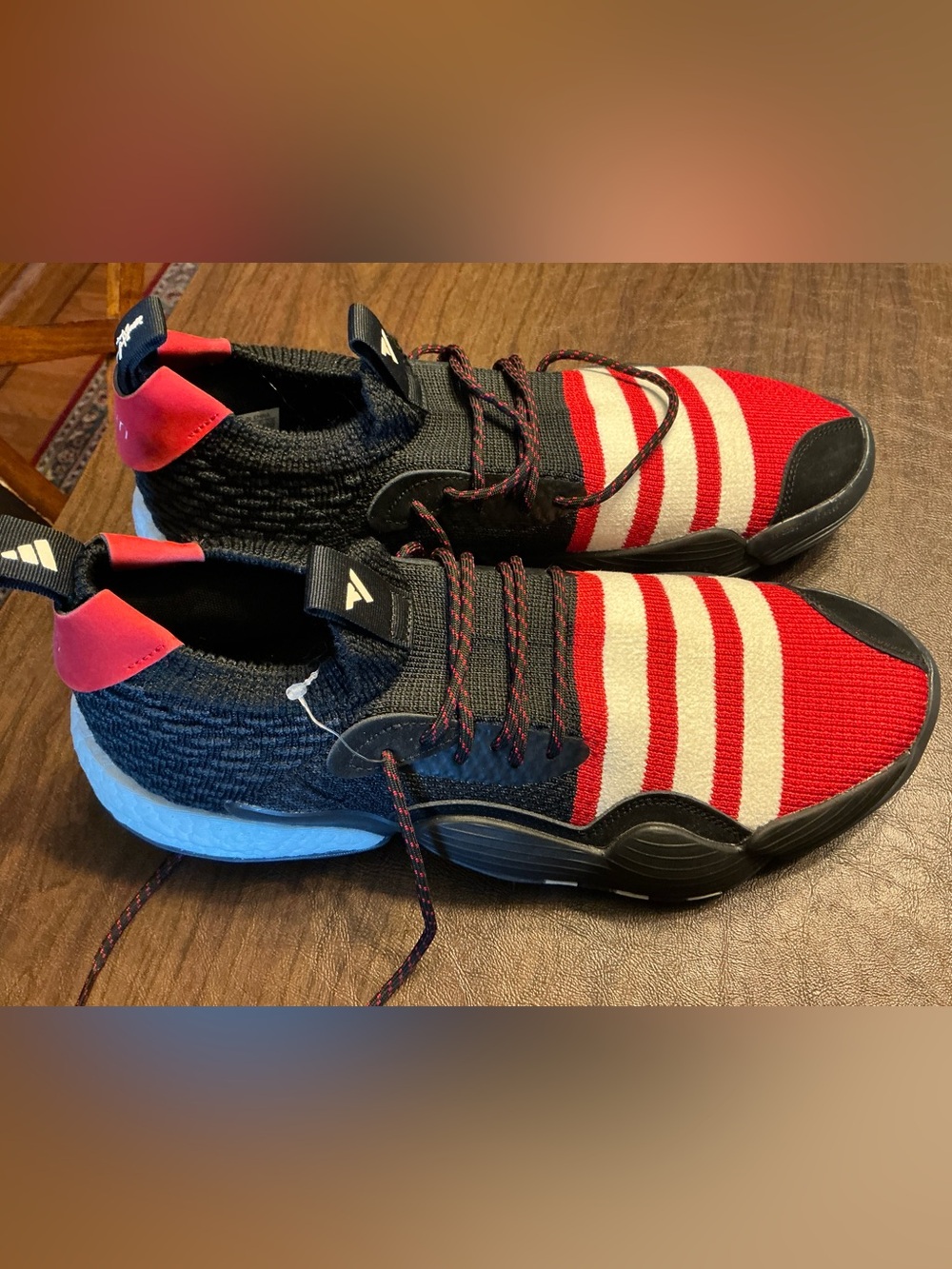 Adidas Trae Young 2 Chinese New Year Mens 12 Red Black Sneakers